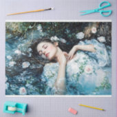 Ophelie Umgeben von Blume Decoupage Seidenpapier (Basteln)