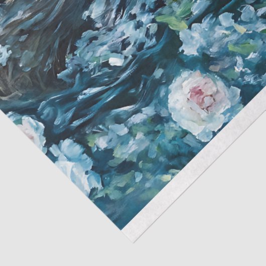 Ophelie Umgeben von Blume Decoupage Seidenpapier (Ausschnitt)