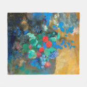 Ophelie unter den Blume, Redon Fleecedecke (Vorderseite (Horizontal))