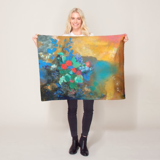 Ophelie unter den Blume, Redon Fleecedecke (Beispiel)