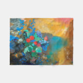 Ophelie unter den Blume, Redon Fleecedecke (Vorderseite (Horizontal))