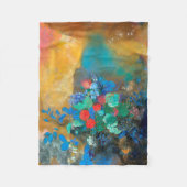 Ophelie unter den Blume, Redon Fleecedecke (Vorderseite)