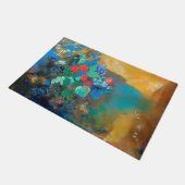 Ophelie unter den Blume, Redon Fußmatte (Schrägansicht)