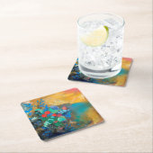 Ophelie unter den Blume, Redon Rechteckiger Pappuntersetzer (Vor Ort)