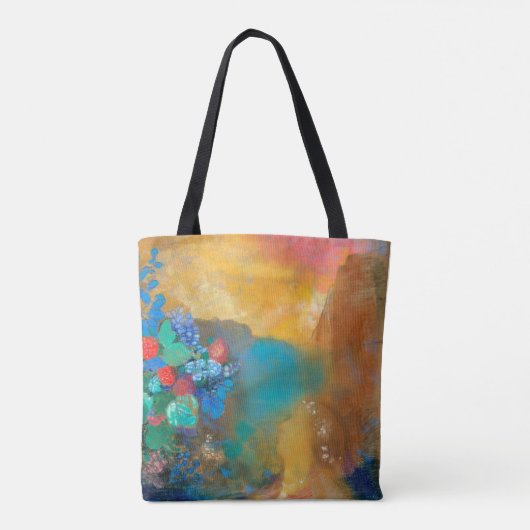 Ophelie unter den Blume, Redon Tasche (Rückseite)