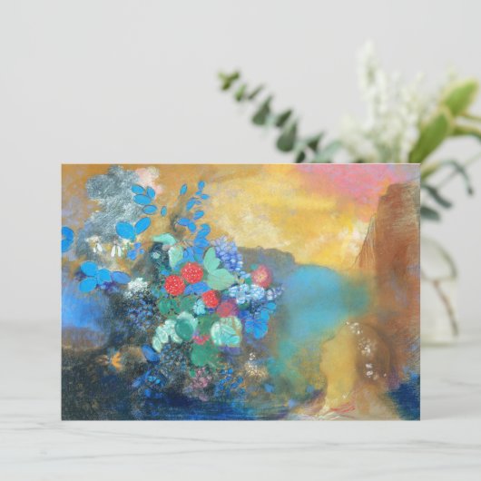 Ophelie Zu den Blume | Odilon Redon (Stehend Vorderseite)