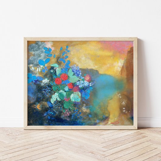Ophelie Zu den Blume | Odilon Redon Poster