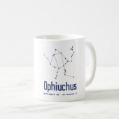 Ophiuchus 13. Tierkreis-Zeichen-am 29. November - Kaffeetasse (VorderseiteRechts)