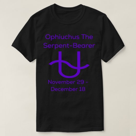 Ophiuchus Der SepentBearer Zodiac T-Shirt (Design vorne)