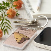 Ophiusa tirhaca, der grüne Drachen Schlüsselanhänger (Vorderseite rechts)