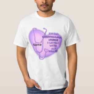 Ophthalmische lila Herzkrankheit T-Shirt