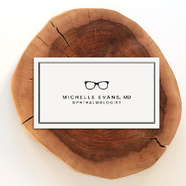 Ophthalmologe Black and Ivory Business Cards Visitenkarte
