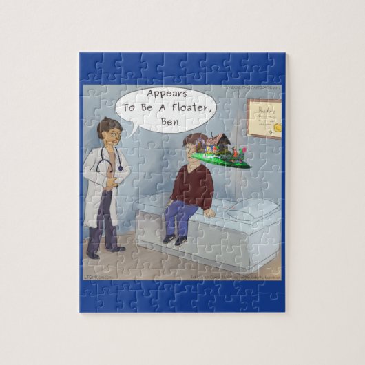 Ophthalmologe findet ein Parade Eye Floater Puzzle (Vertikal)