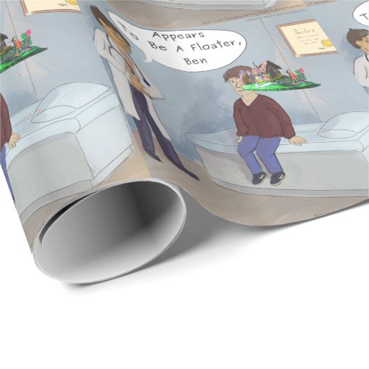 Ophthalmologe findet einen Paradeaugenfloater Geschenkpapier (Rolleneckpunkt)