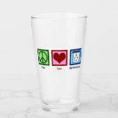 Ophthalmologe Peace Liebe Ophthalmology Glas (Vorderseite)