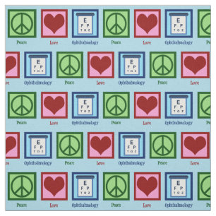 Ophthalmologe Peace Liebe Ophthalmology Stoff