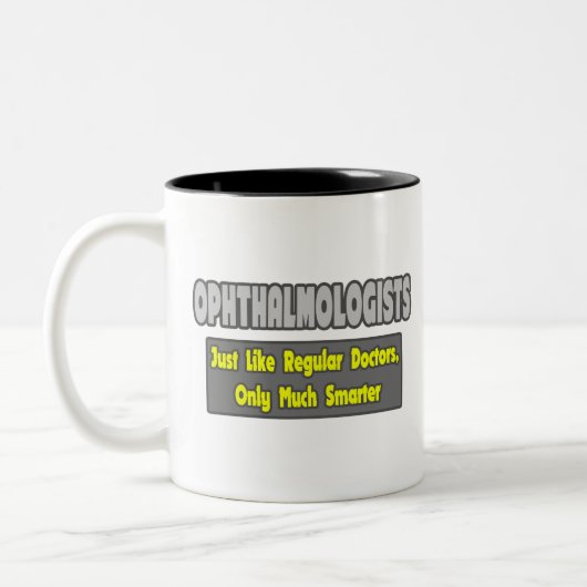 Ophthalmologen ...klüger zweifarbige tasse (Links)