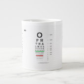Ophthalmologie Pearls Visuell Acuity Jumbo Tasse (Vorderseite)