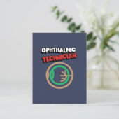 Ophthalmologie Postkarte (Stehend Vorderseite)