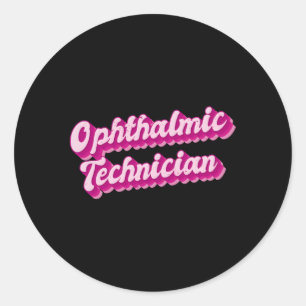 Ophthalmologie Runder Aufkleber