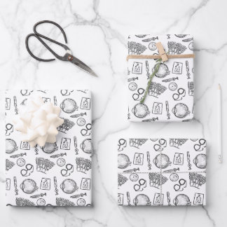 Ophthalmologie-Skizzen Geschenkpapier Set