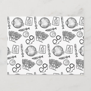 Ophthalmologie-Skizzen Postkarte
