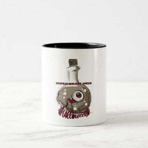 Ophthalmologie-Team - Halloween-Augapfel Zweifarbige Tasse
