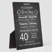 Ophthalmologin Rente Geschenk Plaque personalisier Fotoplatte (Seite)