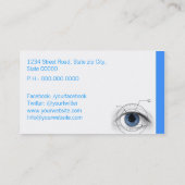 Ophthalmologist Business Card Visitenkarte (Rückseite)
