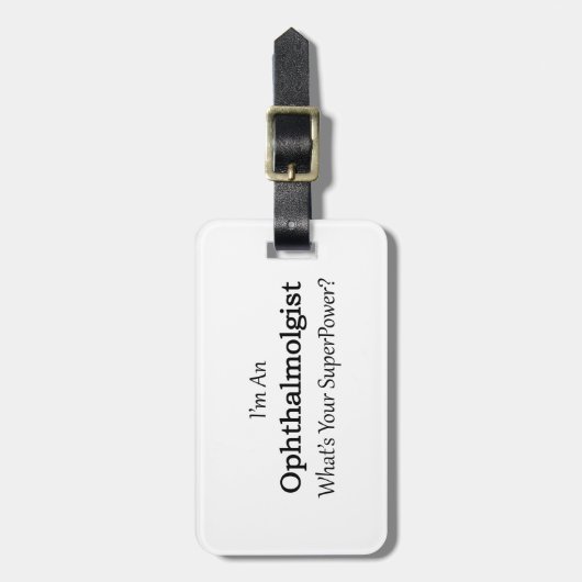 Ophthalmologist Gepäckanhänger (Vorderseite vertikal)