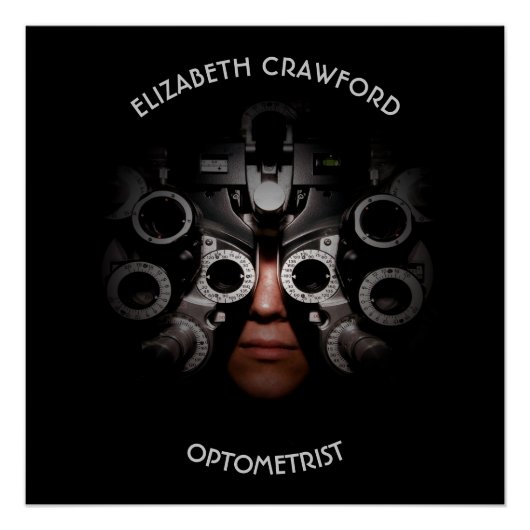 Ophthalmologist Optometrist Optician Test Vision Poster (Vorderseite)