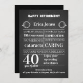 Ophthalmologist retirement gift for boss dankeskarte (Vorne/Hinten)