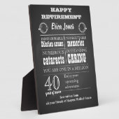 Ophthalmologist retirement gift for boss fotoplatte (Seite)