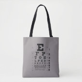 Ophthalmology Eye Chart Science Pop Art Gray Tasche (Vorderseite)