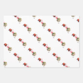 opiary & kariert Wrapping Paper Flat Sheet Set 3 Geschenkpapier Set (Vorderseite 2)