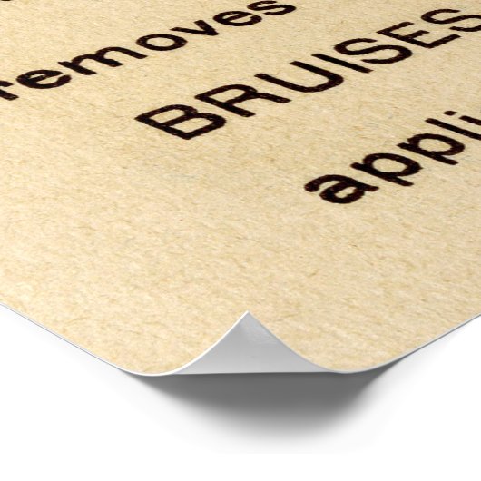 OPIER SCHMERZ KILLER PATENTMEDIZIN POSTER (Ecke)