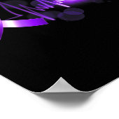 Opioid-Ribbon-Opioid-Überdosierung Bewusstsein Poster (Ecke)