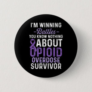 Opioid-Überdosis-Bewusstseins-Krieger Überlebender Button