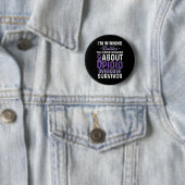 Opioid-Überdosis-Bewusstseins-Krieger Überlebender Button (Beispiel)