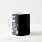 Opioid-Überdosis-Bewusstseins-Krieger Überlebender Kaffeetasse (Vorderseite Links)