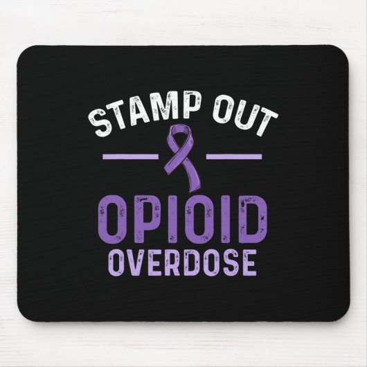 Opioid-Überdosis-Bewusstseins-Krieger Überlebender Mousepad (Vorne)