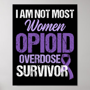 Opioid-Überdosis-Bewusstseins-Krieger Überlebender Poster