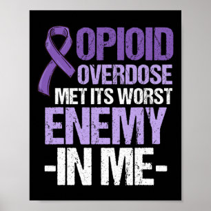 Opioid-Überdosis-Bewusstseins-Krieger Überlebender Poster