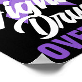 Opioide Bewusstseinsbildung Arzneimittel Überdosie Poster (Ecke)