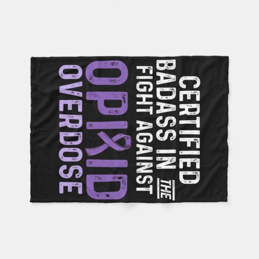 Opioide Überdosierung Sensibilisierung für das Bew Fleecedecke (Vorderseite (Horizontal))