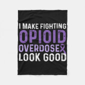 Opioide Überdosierung Sensibilisierung für das Bew Fleecedecke (Vorderseite)