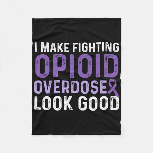 Opioide Überdosierung Sensibilisierung für das Bew Fleecedecke (Vorderseite)