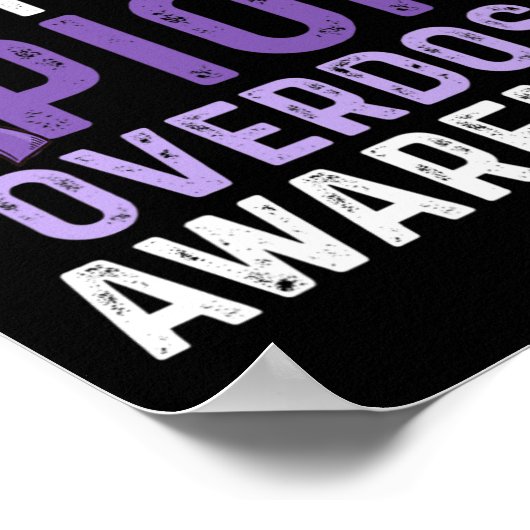 Opioide Überdosierung Sensibilisierung für das Bew Poster (Ecke)