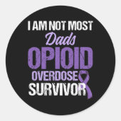 Opioide Überdosierung Sensibilisierung für das Bew Runder Aufkleber (Vorderseite)