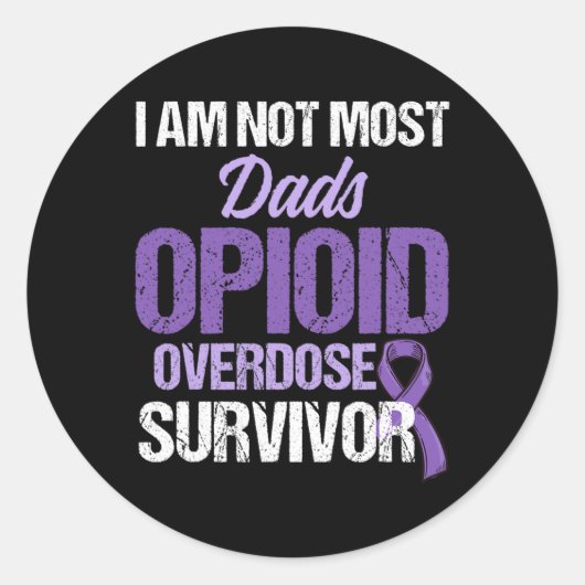 Opioide Überdosierung Sensibilisierung für das Bew Runder Aufkleber (Vorderseite)